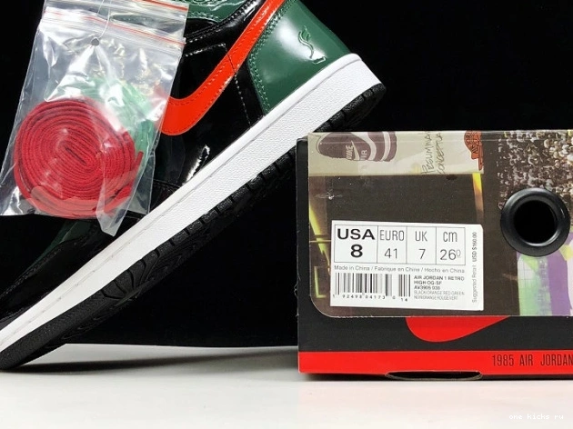 Rep Orange-Fir Jordan Black OG Air x SoleFly Team High AV3905-038 Retro 1 0520